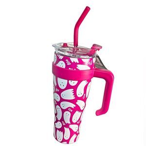 Spooky Cute Ghosty Tumbler 40 Oz Stainlesss Steel Double Insulated